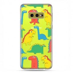 Samsung Galaxy S10e - etui na telefon z grafiką - Kolorowe dinozaury