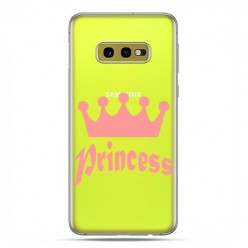 Samsung Galaxy S10e - etui na telefon z grafiką - Princess z różową koroną