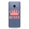 Samsung Galaxy S9 - etui na telefon z grafiką - Queen z różową koroną