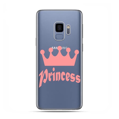 Samsung Galaxy S9 - etui na telefon z grafiką - Princess z różową koroną