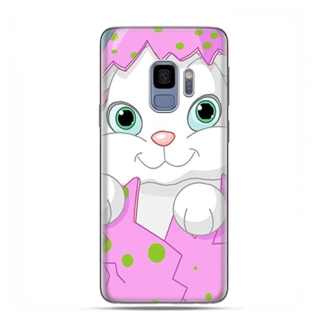 Samsung Galaxy S9 - etui na telefon z grafiką - Różowy królik