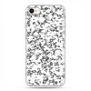 Etui na telefon iPhone 6 / 6s - Biało czarny granit