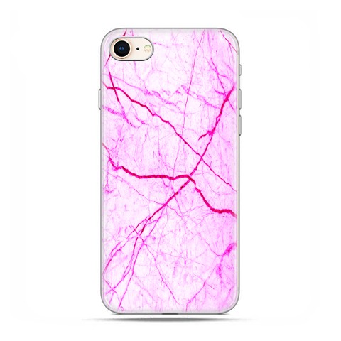 Etui na telefon iPhone 6 / 6s - Jaskrawy różowy marmur