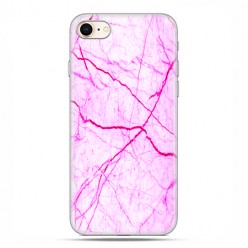 Etui na telefon iPhone 7 - Jaskrawy różowy marmur