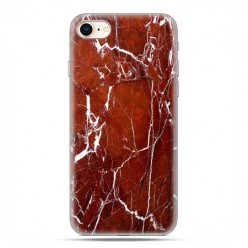 Apple iPhone 8 - etui case na telefon - Biało czerwony marmur