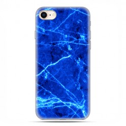 Apple iPhone 8 - etui case na telefon - Niebieski jaskrawy marmur