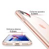 Apple iPhone X / Xs - etui na telefon - Biało czerwony marmur
