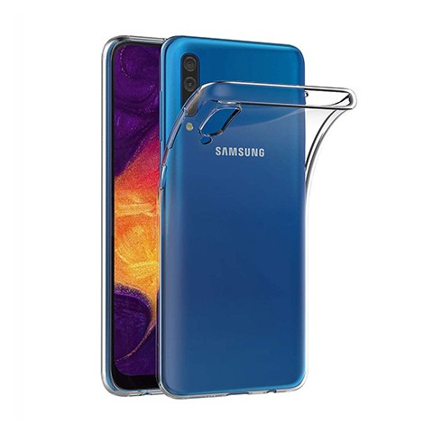 Samsung Galaxy A50 - silikonowe etui na telefon Clear Case - przezroczyste.