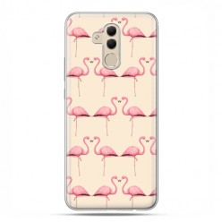 Etui na telefon Huawei Mate 20 Lite - różowe flamingi.