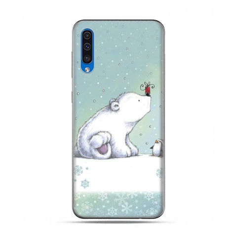 Etui na telefon Samsung Galaxy A50 - polarne zwierzaki.