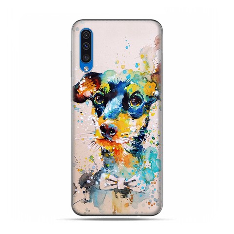 Etui na telefon Samsung Galaxy A50 - szczeniak watercolor.