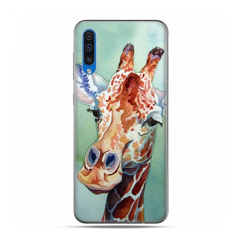 Etui na telefon Samsung Galaxy A50 - żyrafa watercolor.
