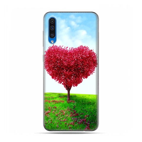 Etui na telefon Samsung Galaxy A50 - serce z drzewa.