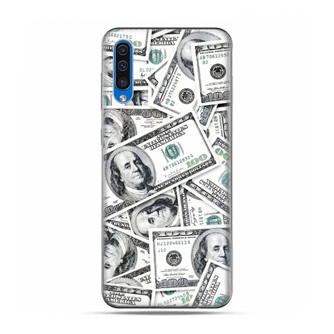 Etui na telefon Samsung Galaxy A50 - banknoty dolarowe.