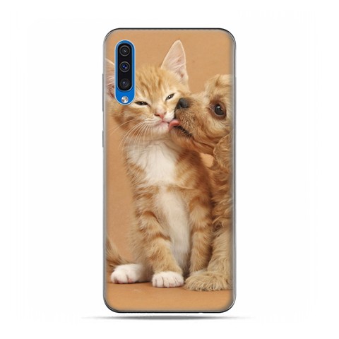 Etui na telefon Samsung Galaxy A50 - zakochane szczeniaki.