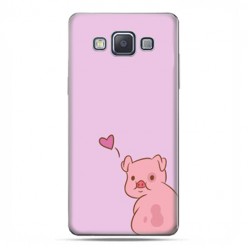 Samsung A3 2015 SM-A300 - etui na telefon z grafiką Zakochana świnka