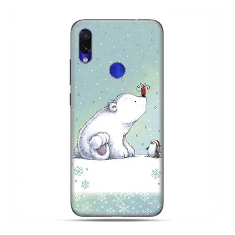 Xiaomi Redmi Note 7 - etui na telefon wzory - Polarne zwierzaki.