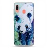 Samsung Galaxy A20E - etui na telefon wzory - Miś panda watercolor.