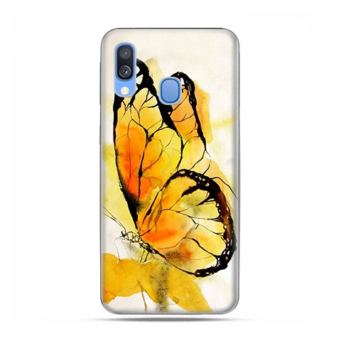 Samsung Galaxy A40 - etui na telefon wzory - Motyl watercolor.