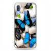 Samsung Galaxy A40 - etui na telefon wzory - Niebieskie motyle.
