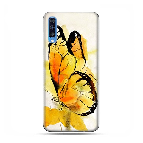Samsung Galaxy A70 - etui na telefon wzory - Motyl watercolor.