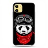 Etui case na telefon - Apple iPhone 11 - Panda w czapce.
