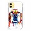 Etui case na telefon - Apple iPhone 11 - Pies labrador watercolor.