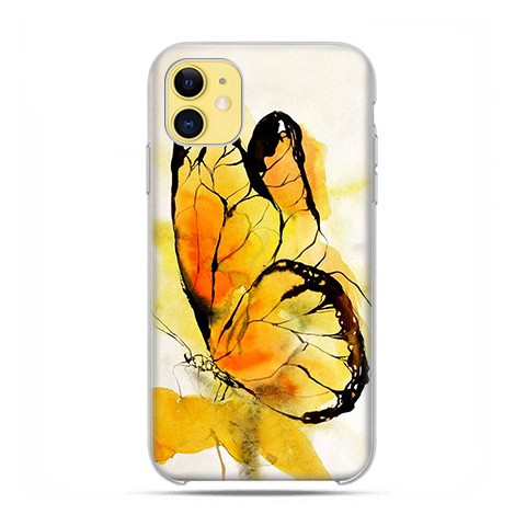 Etui case na telefon - Apple iPhone 11 - Motyl watercolor.