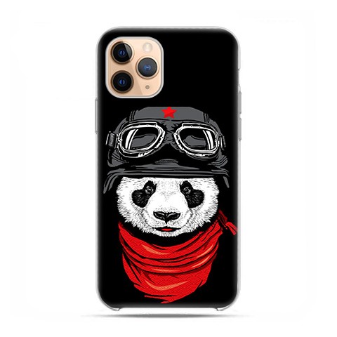 Etui case na telefon - Apple iPhone 11 Pro - Panda w czapce.