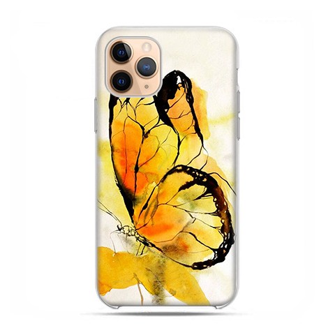 Etui case na telefon - Apple iPhone 11 Pro - Motyl watercolor.
