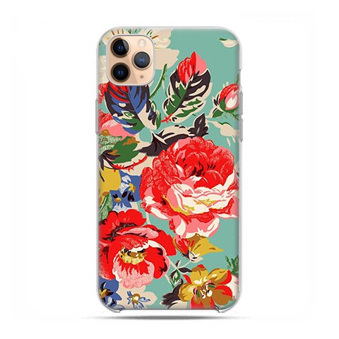 Etui case na telefon - Apple iPhone 11 Pro Max - Kolorowe róże.
