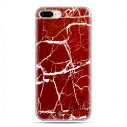 Apple iPhone 8 - etui case na telefon - Spękany czerwony marmur