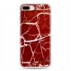 Apple iPhone 8 - etui case na telefon - Spękany czerwony marmur