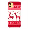 Etui case na telefon - Apple iPhone 11 - Świąteczne Czerwone renifery