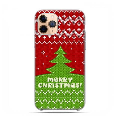 Etui case na telefon - Apple iPhone 11 Pro - Świąteczna choinka sweterek