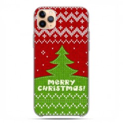 Etui case na telefon - Apple iPhone 11 Pro Max - Świąteczna choinka sweterek