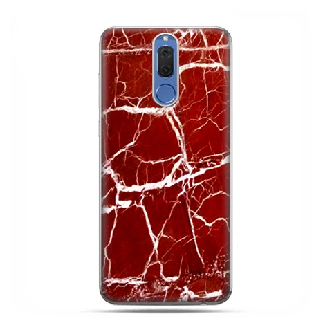 Huawei Mate 10 Lite - etui na telefon - Spękany czerwony marmur