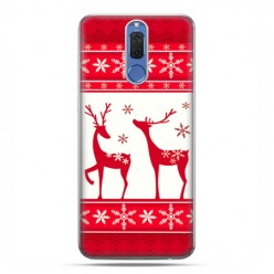 Huawei Mate 10 Lite - etui na telefon - Czerwone renifery świąteczne