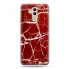 Huawei Mate 20 Lite - etui na telefon - Spękany czerwony marmur