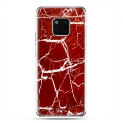 Huawei Mate 20 Pro - nakładka etui na telefon Spękany czerwony marmur