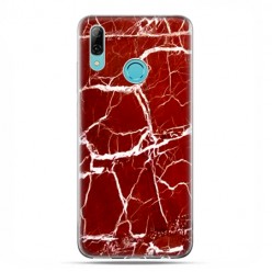 Huawei P Smart 2019 - etui case na telefon - Spękany czerwony marmur