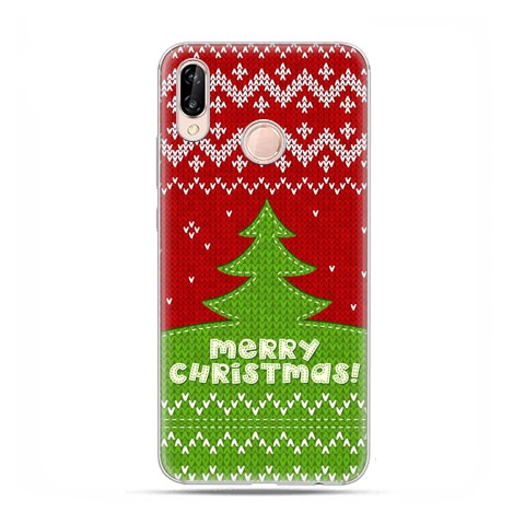 Huawei P20 Lite - etui nakładka na telefon Świąteczna choinka sweterek