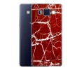 Samsung A3 2015 - etui na telefon - Spękany czerwony marmur