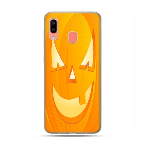 Samsung Galaxy A20E - etui na telefon wzory - Dynia Halloween