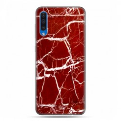 Etui na telefon Samsung Galaxy A50 - Spękany czerwony marmur
