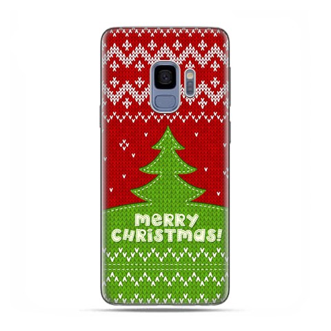 Samsung Galaxy S9 - etui na telefon z grafiką - Świąteczna choinka sweterek