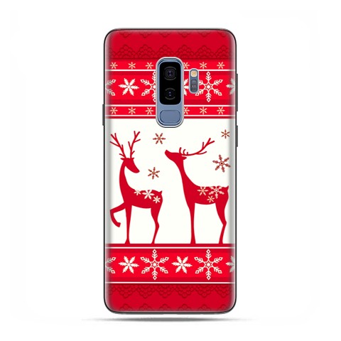 Samsung Galaxy S9 Plus - etui na telefon - Czerwony renifer świąteczne