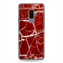 Samsung Galaxy S9 Plus - etui na telefon - Spękany czerwony marmur