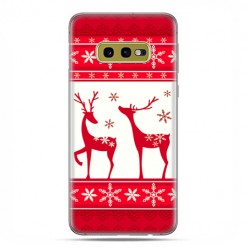 Samsung Galaxy S10e - etui na telefon z grafiką - Czerwony renifer świąteczne