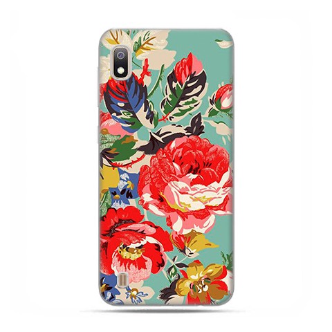 Etui case na telefon - Samsung Galaxy A10 - Kolorowe róże.